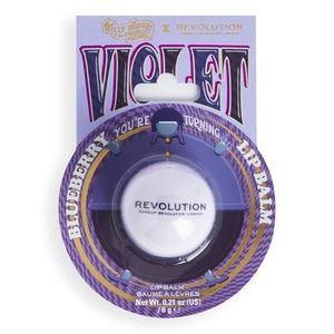 NEW NWT Revolution x Willy Wonka Violet Blueberry Lip Balm Limited Edition